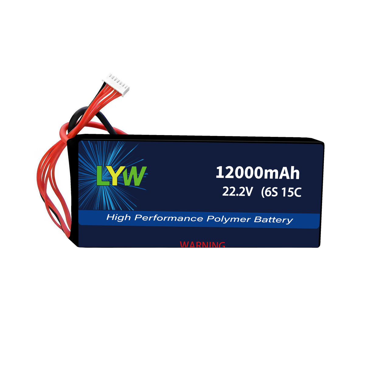 LYW 12000mAh 6S 22.2V 15C LiPo Battery XT90
