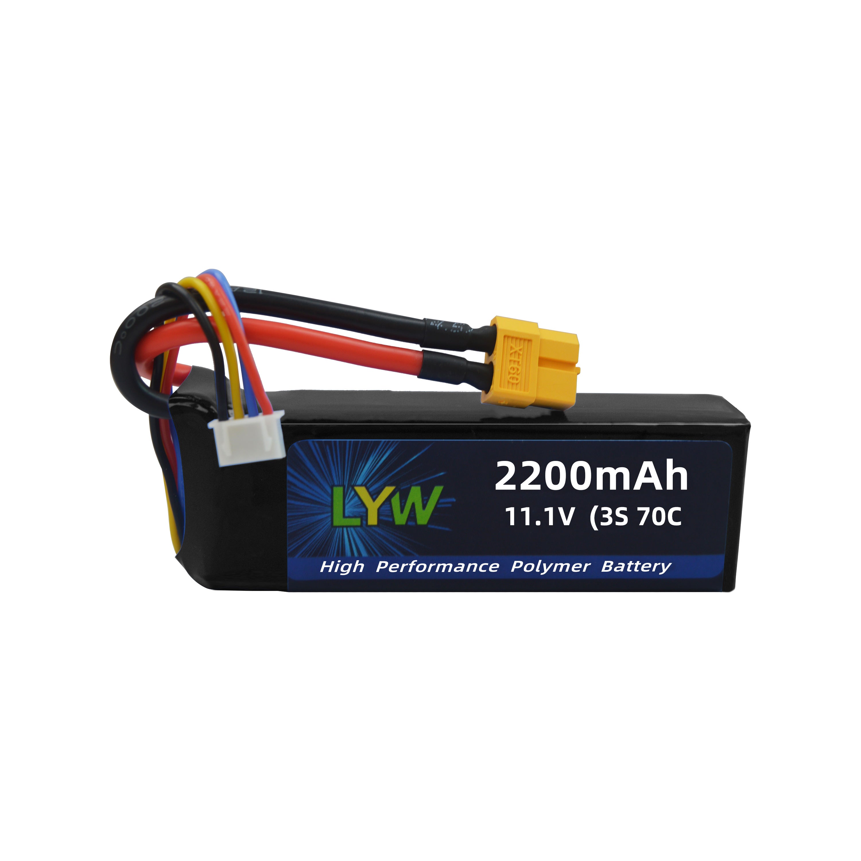 LYW 2200mAh 11.1V 3S 70C Lipo Battery with XT60 Plug(1/2/3/4PCS)